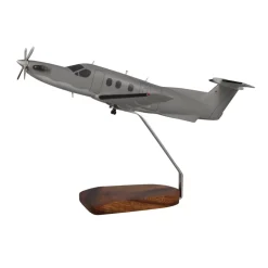 Pilatus PC-12 U-28A Military Large Mahogany Model
