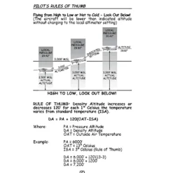 Pilot's Rules of Thumb: Aviation Math, Handy Formulas & Quick Flying Tips by Art Parma