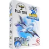 Pilot Toys Interactive F-16 Fighting Falcon Wind-Up & Race 3D Airplane Puzzle Kit