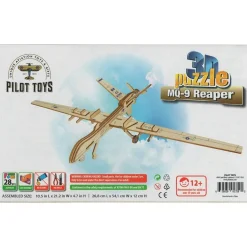 Pilot Toys Premium Military Drone 3D Puzzle: STEM Aviation Adventure