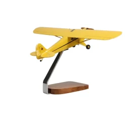 Piper J-3 Cub Clear Canopy Large Mahogany Model