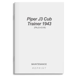 Piper J3 Cub Trainer 1943 Maintenance (PAJ3-43-M)
