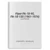 Piper PA-18-95, PA-18-150 (1961-1974) Owner's Manual (part# 753-568)