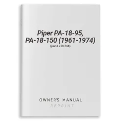 Piper PA-18-95, PA-18-150 (1961-1974) Owner's Manual (part# 753-568)