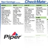 Piper Saratoga FG Checkmate+ Standard Size Comprehensive Pilot Checklist (Modernized and Updated)