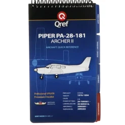 Qref Piper Archer II PA-28-181 (1976-94) Pilot Aircraft Procedures Checklist Flip Book