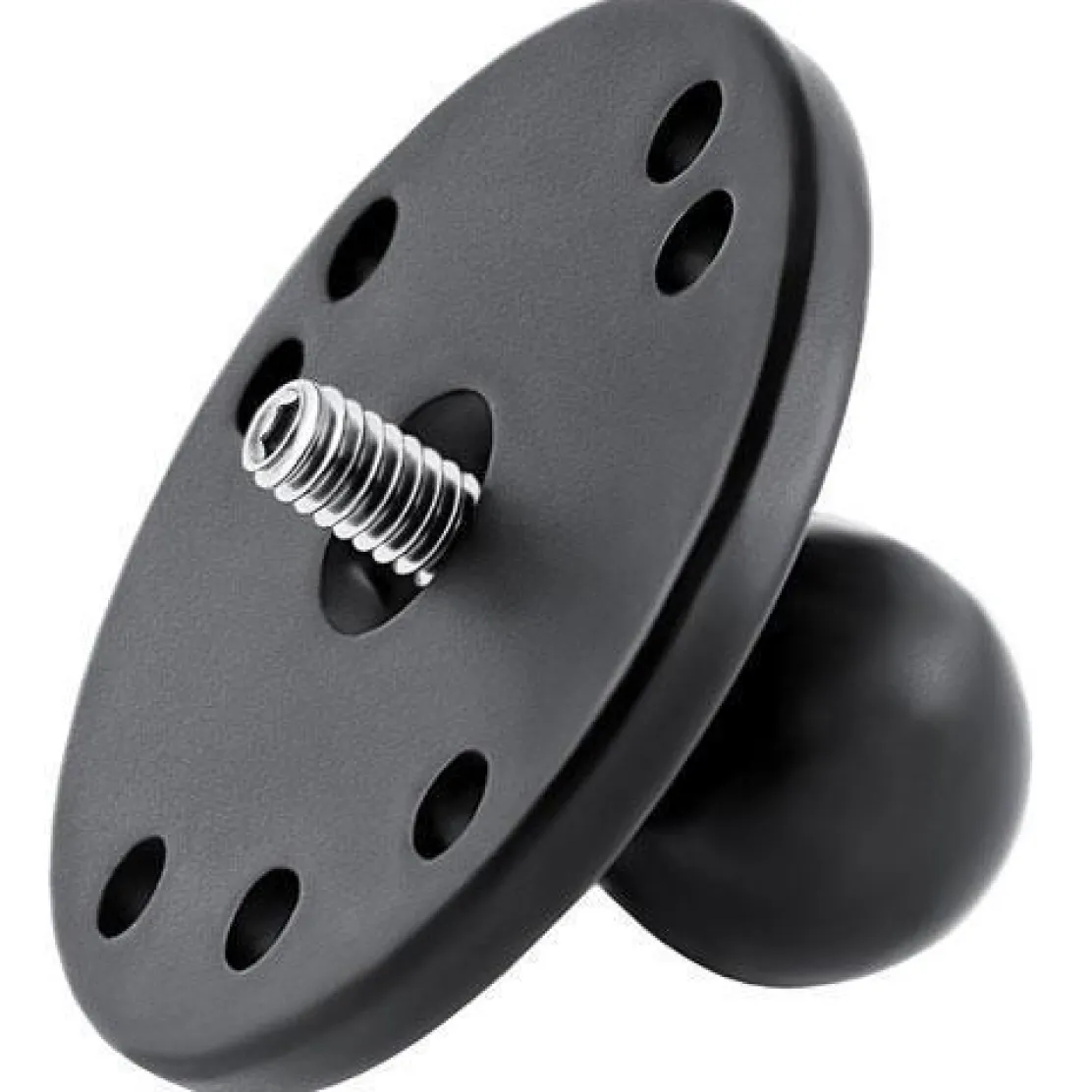 RAM 2.5" Round Base with 1" Ball & Camera Mount 1/4"-20 Tap RAM-B-202AU