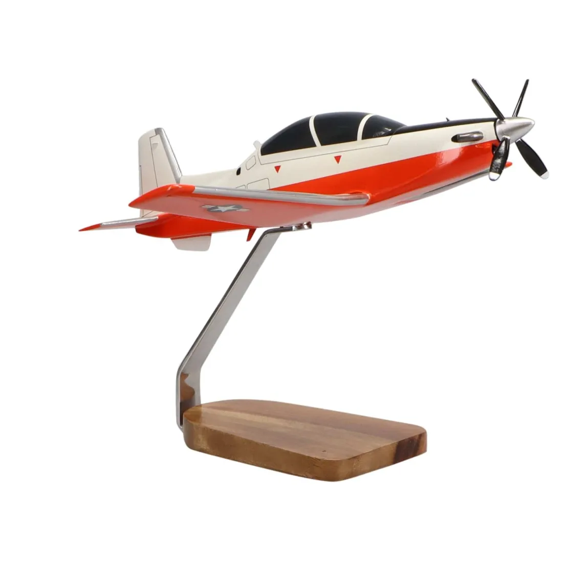 Raytheon T-6A Texan II U.S. Navy Medium Mahogany Model