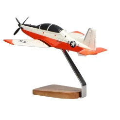 Raytheon T-6A Texan II U.S. Navy Medium Mahogany Model