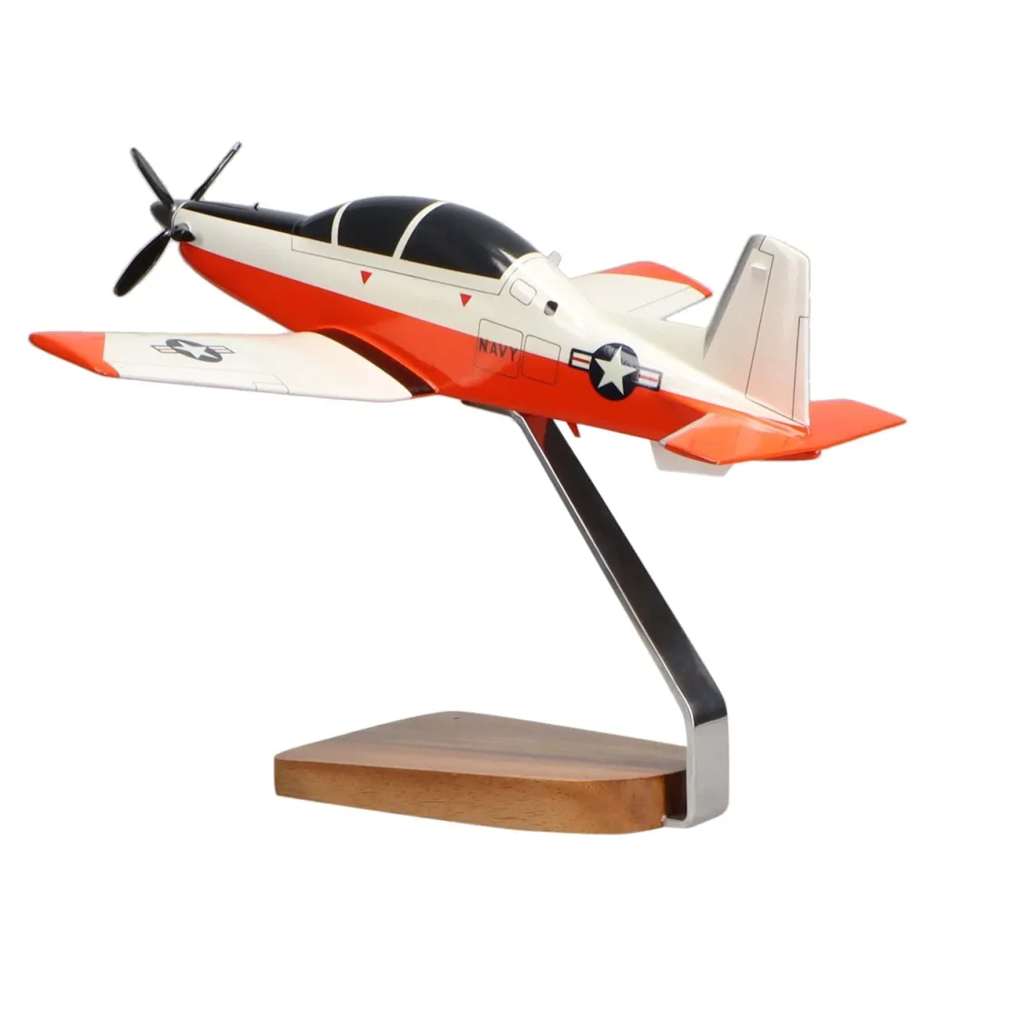 Raytheon T-6A Texan II U.S. Navy Medium Mahogany Model
