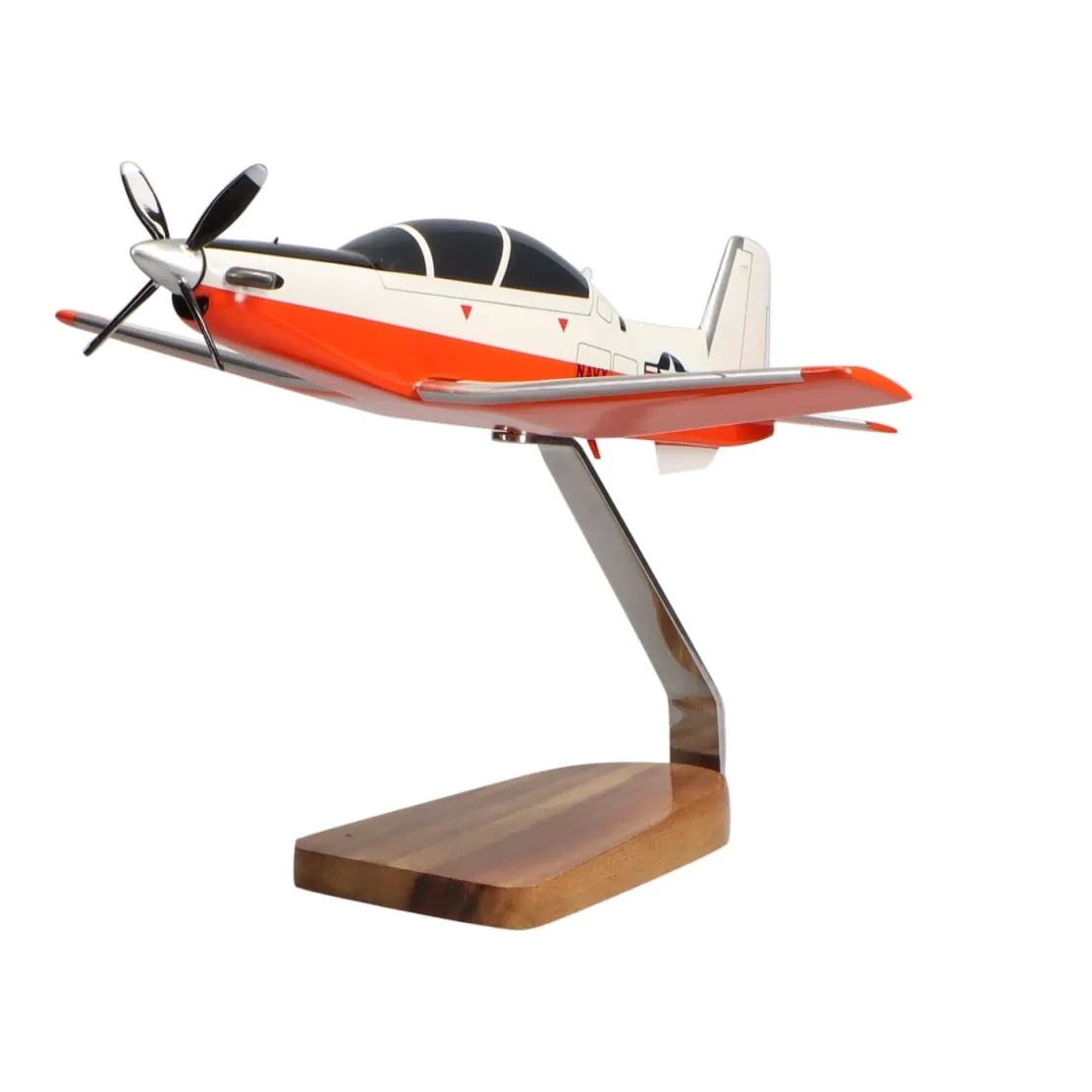 Raytheon T-6A Texan II U.S. Navy Medium Mahogany Model