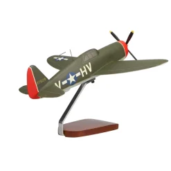 Republic P-47 Thunderbolt (Little Chief) Large Mahogany Model