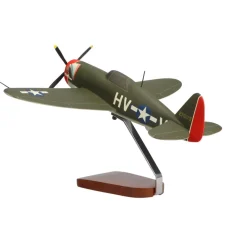 Republic P-47 Thunderbolt (Little Chief) Large Mahogany Model