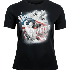Rosie the Riveter WWII Women's T-Shirt by Aeroplane Apparel Co.
