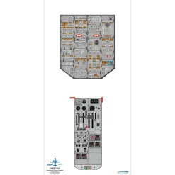 Saab 18" x 36" Cockpit Posters for Pilot Training