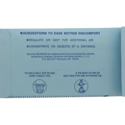 Sic-Sac Secure Seal Aviation Motion Sickness Bag