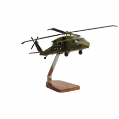 Sikorsky Armed Black Hawk Clear Canopy Large Mahogany Model