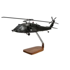 Sikorsky Armed UH-60 Black Hawk Large Mahogany Helicopter Model