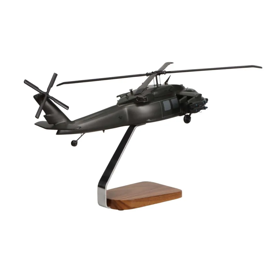 Sikorsky Armed UH-60 Black Hawk Large Mahogany Helicopter Model