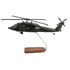 Sikorsky Armed UH-60 Black Hawk Large Mahogany Helicopter Model