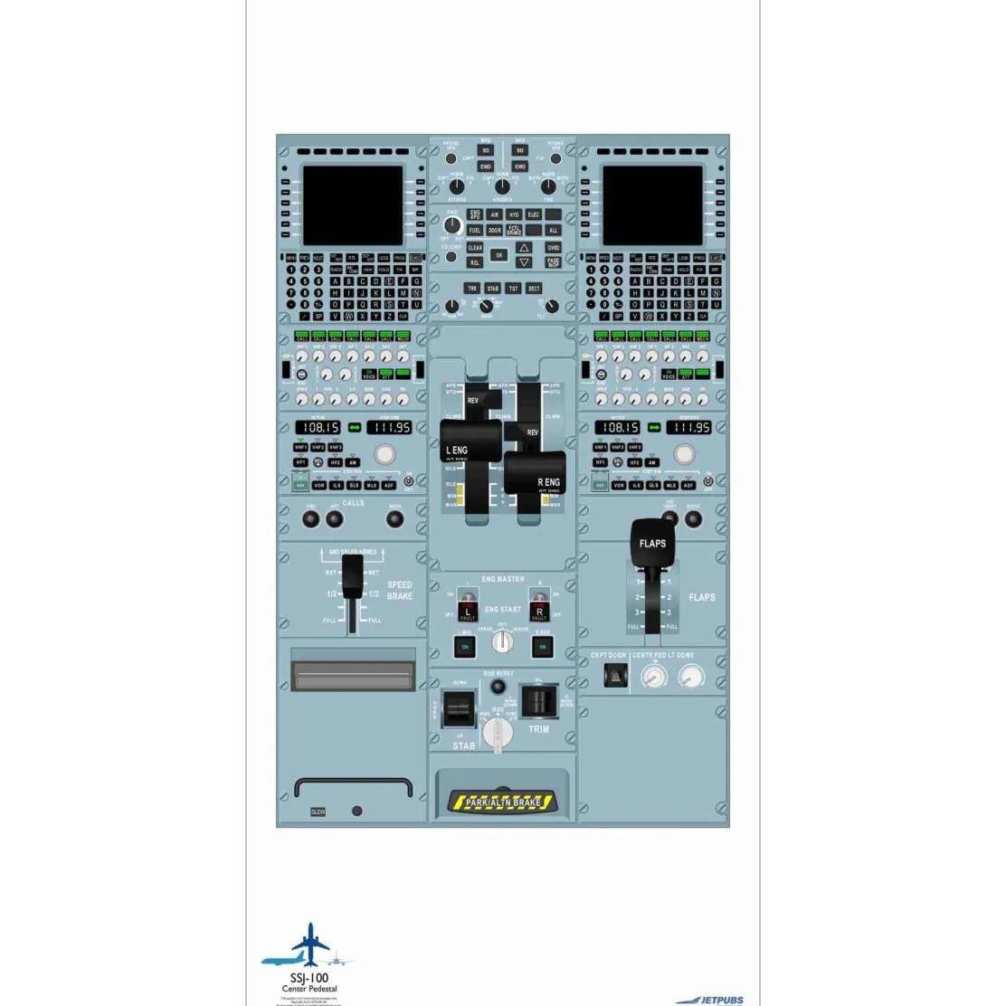 Sukhoi 18" x 36" Cockpit Posters for Pilot Training