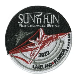 SUN 'n FUN 2022 Embroidered Patch (Iron On Application)