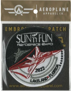 SUN 'n FUN 2022 Embroidered Patch (Iron On Application)