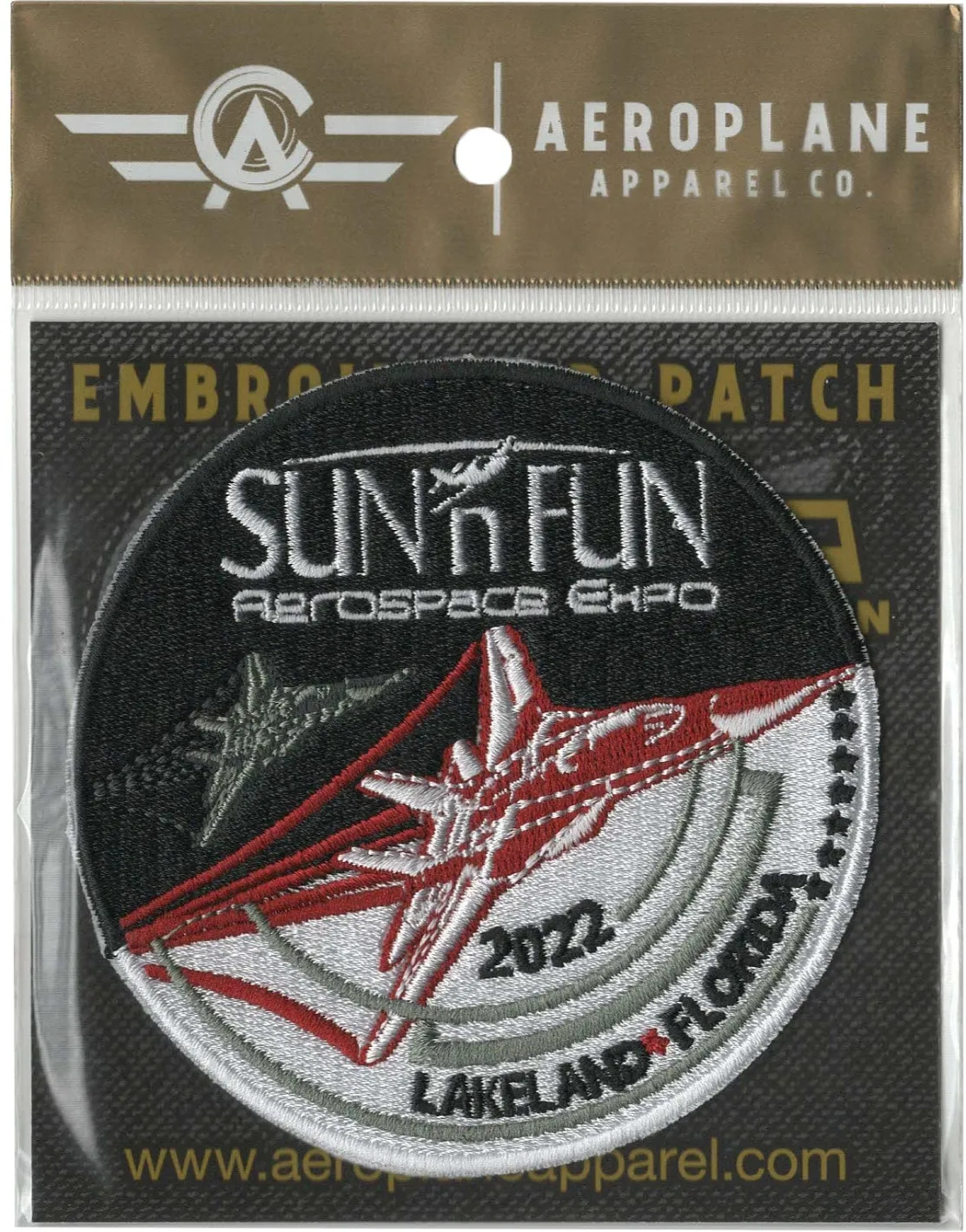 SUN 'n FUN 2022 Embroidered Patch (Iron On Application)