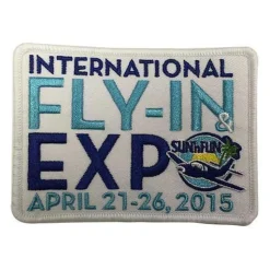 SUN 'n FUN Patch 2015 Embroidered Patch (Iron On Application)