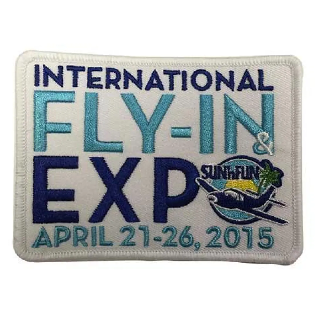 SUN 'n FUN Patch 2015 Embroidered Patch (Iron On Application)