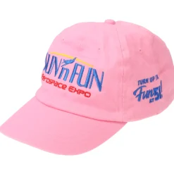 SUN 'n FUN Pink Unstructurd Cap w/Turn Up The Fun for 51 Color Embroidery