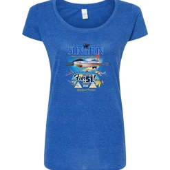 SUN 'n FUN Poster 2025 Women's Scoop T-Shirt