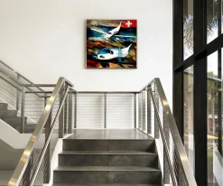 Swiss Perfection Frank Martin Aviation Art Print