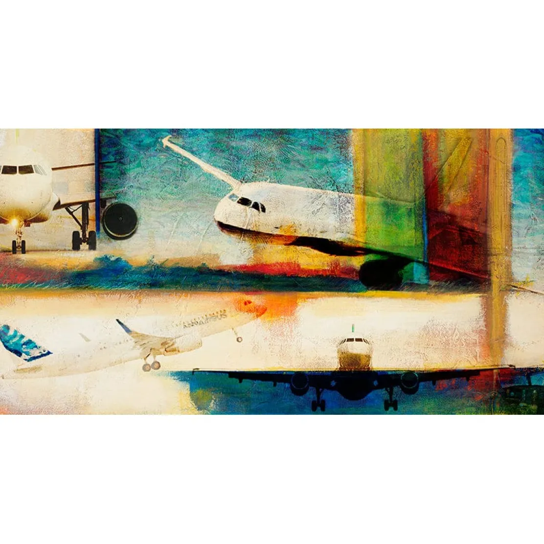 The Airbus A320 Frank Martin Aviation Art Print