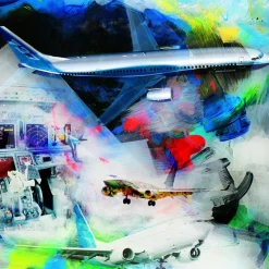 The Boeing 737 No. 3 Frank Martin Aviation Art Print