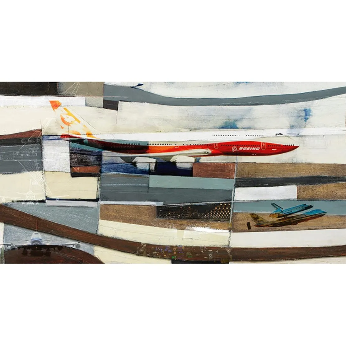 The Boeing 747 No. 1 Frank Martin Aviation Art Print