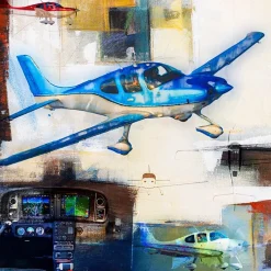 The Cirrus SR20 No. 1 Frank Martin Aviation Art Print