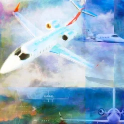 The Lear 60 Frank Martin Aviation Art Print