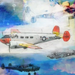 The Twin Beech Frank Martin Aviation Art Print