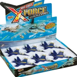 Toysmith F-18 Blue Angel Jet Pullback Diecast Airplane (1 Piece. Assorted Styles)