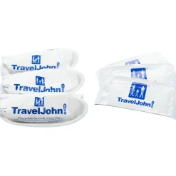TravelJohn Resealable Disposable Urinal Bags with Liqsorb Gel (TJ1N-C) 3 Pack
