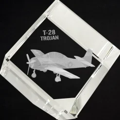 T-28 Trojan 3D Diamond Cube by Etched Memory