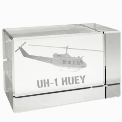 UH-1 Huey 3D Rectangle Cube by Etched Memory