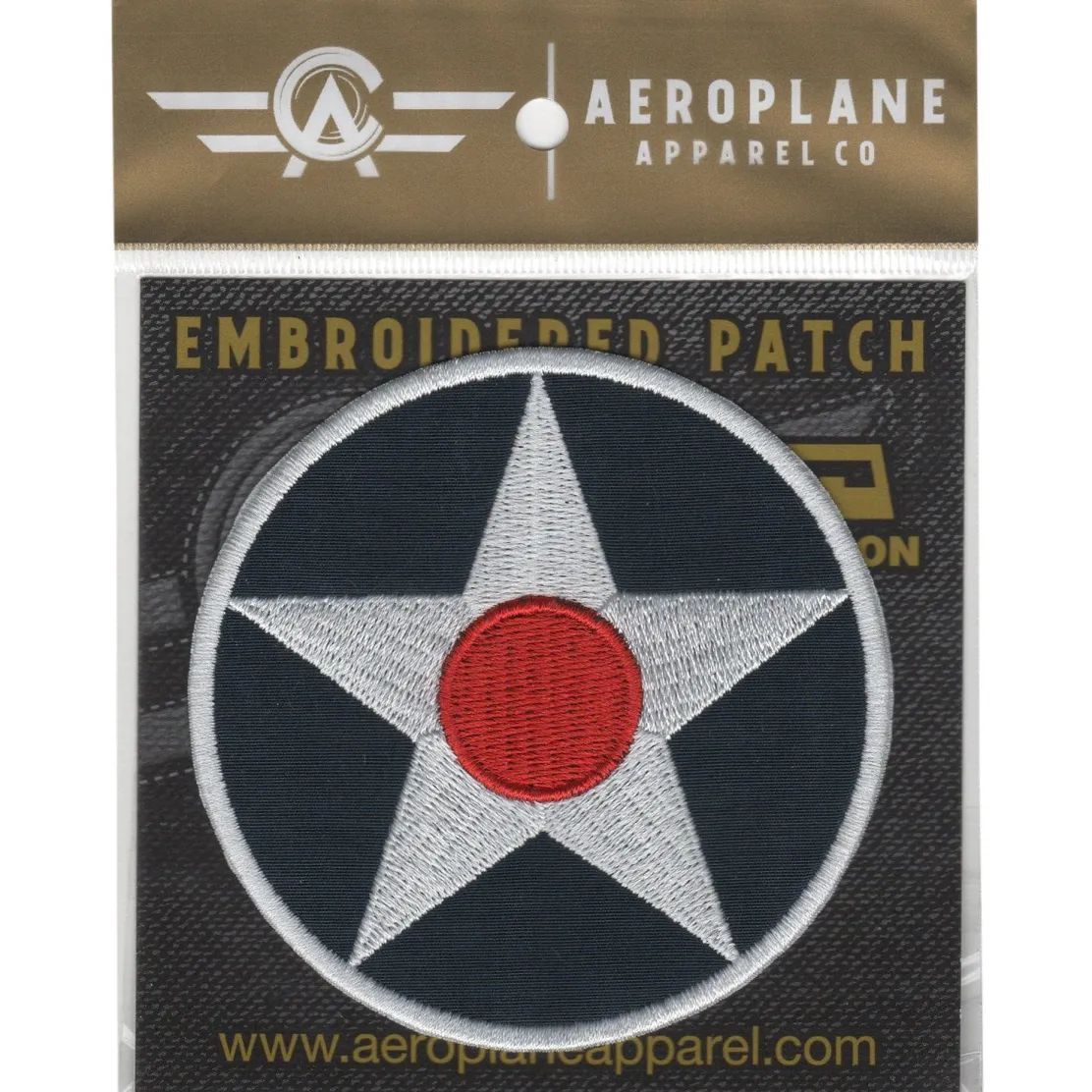 USAF Roundel 1919-1942 Iron-On Patch by Aeroplane Apparel Co.