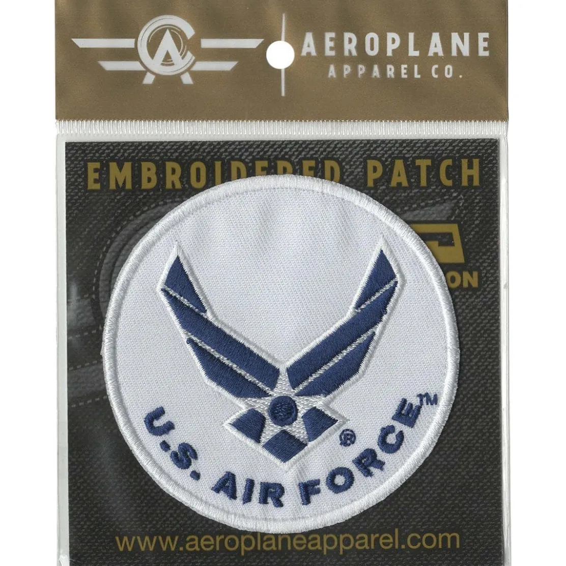 U.S. Air Force Iron-On Embroidered Patch by Aeroplane Apparel Co.