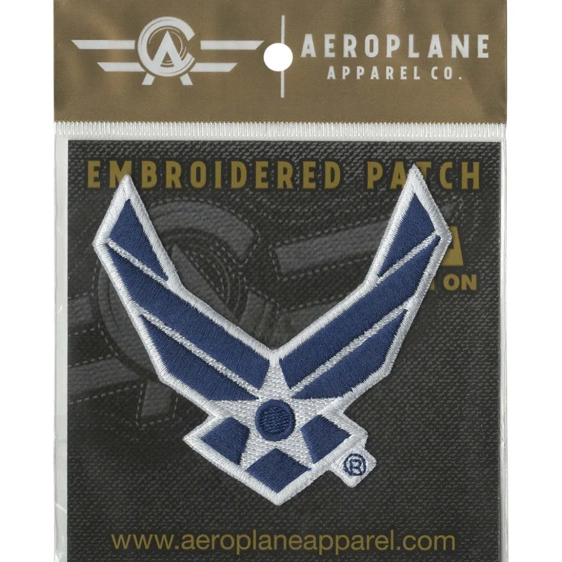 U.S. Air Force Symbol Iron-On Patch by Aeroplane Apparel Co.