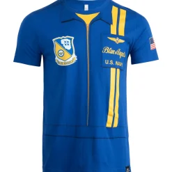 U.S. Navy Blue Angels Flight Suit Adult T-Shirt by Aeroplane Apparel Co.