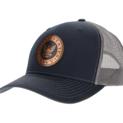 U.S. Navy Crest Richardson 112 Heritage Trucker Hat - Chrome