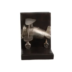 Vintage Biplane Bookends - Classic Aviation Decor