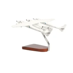 Virgin Galactic White Knight Two carrying SpaceShipTwo Large Mahogany Model